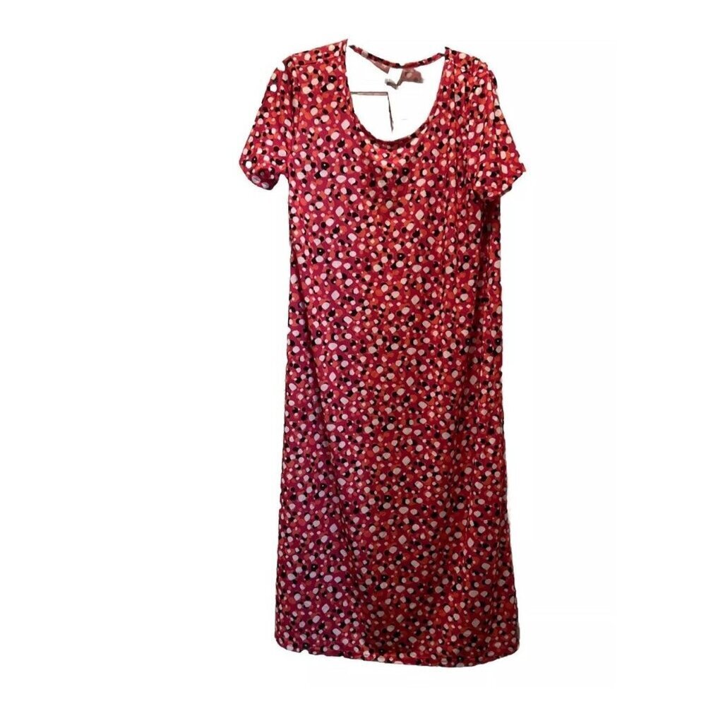 West Loop Size M Long Sun Dress With Multi Dot Mix Print. New With Tags.